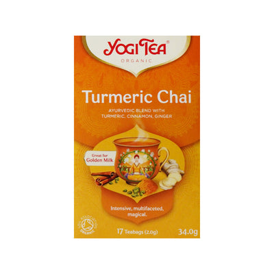 YOGI TEA ORGANIC TURMERIC CHAI 17 TEA BAGS 34.0 GM