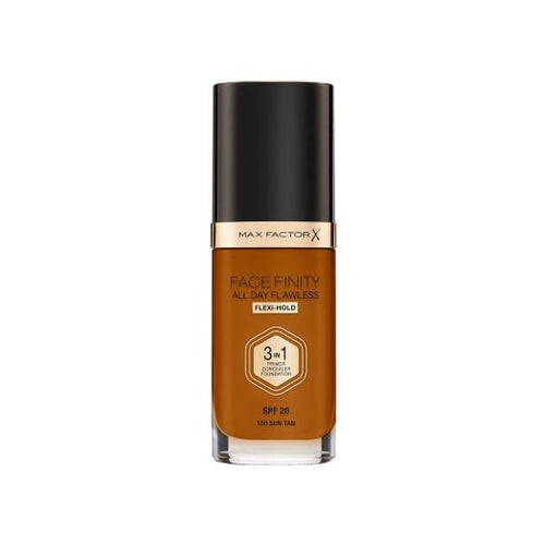 Max Factor - Facefinity All Day Flawless Liquid Foundation 3in1 - 100 Sun Tan 30ml