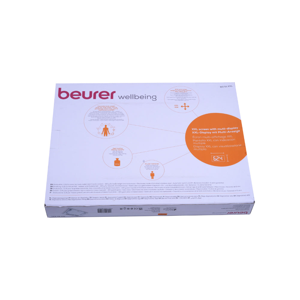 BEURER BATHROOM SCALE BG51XXL BASIC