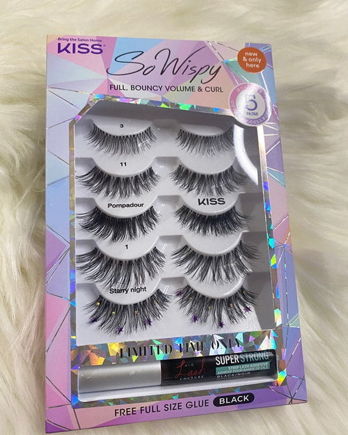 Kiss So Wispy False Eyelashes Jewels & Stars Holiday Multipack