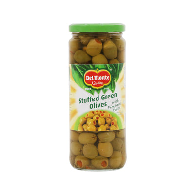 DELMONTE STUFFED GAREEN OLIVES 450 GM