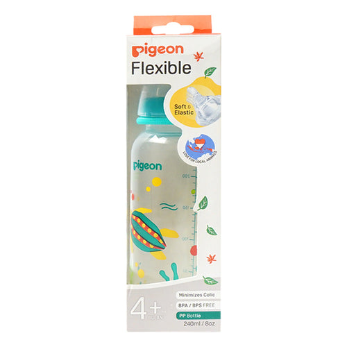 PIGEON FLEXIBLE BABY FEEDING BOTTLE 240 ML 79405