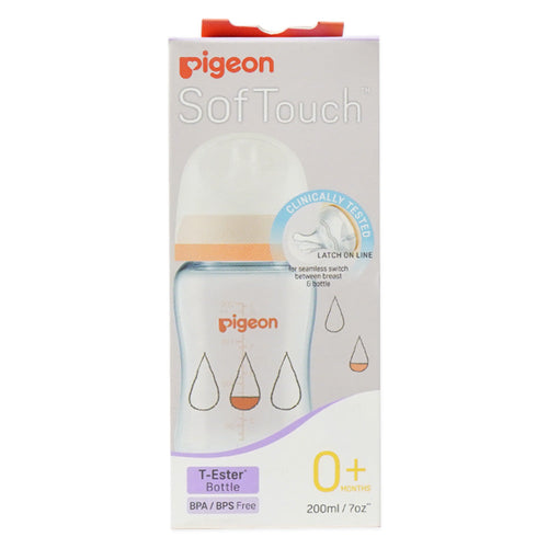 PIGEON BABY FEEDING BOTTLE SOFTOUCH 0M+200 ML 79448