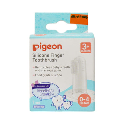 PIGEON TOOTH BRUSH SILICONE FINGER 3M+ BPA FREE 79591