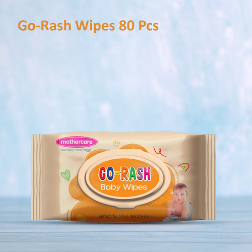 Mothercare - Go Rash Wipes Skin Friendly 80pcs