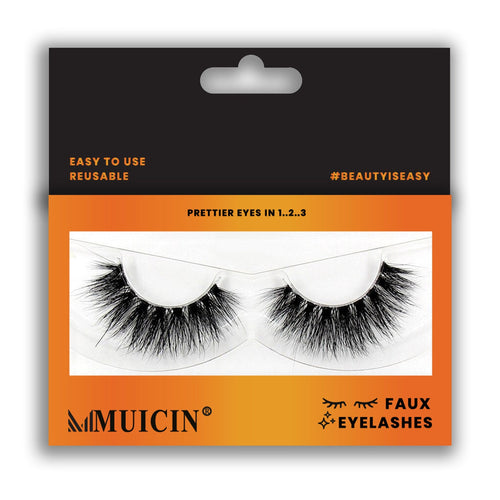 Muicin - Luxury Faux Eyelashes Set - Voluminous Glamour