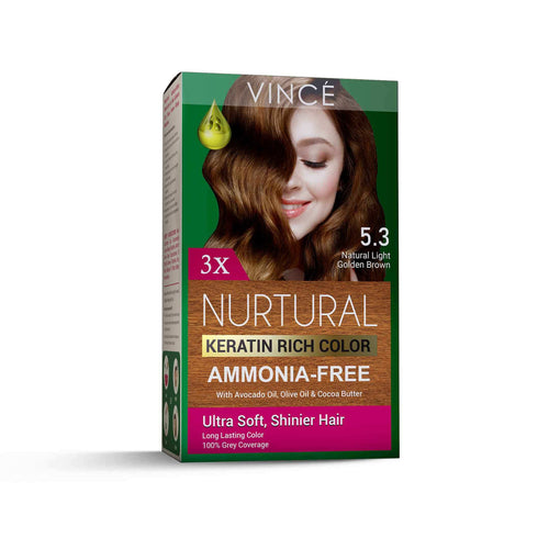 Vince - Nurtural Women Hair Color - Natural Light Golden Brown - 5.3