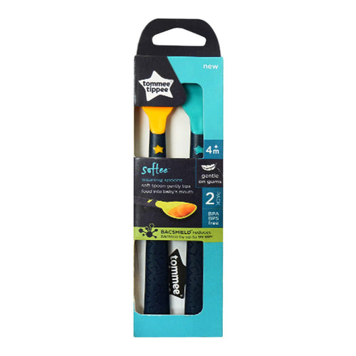 TOMMEE TIPPEE WEANING SPOONS SOFTEE 446820/38 2PC