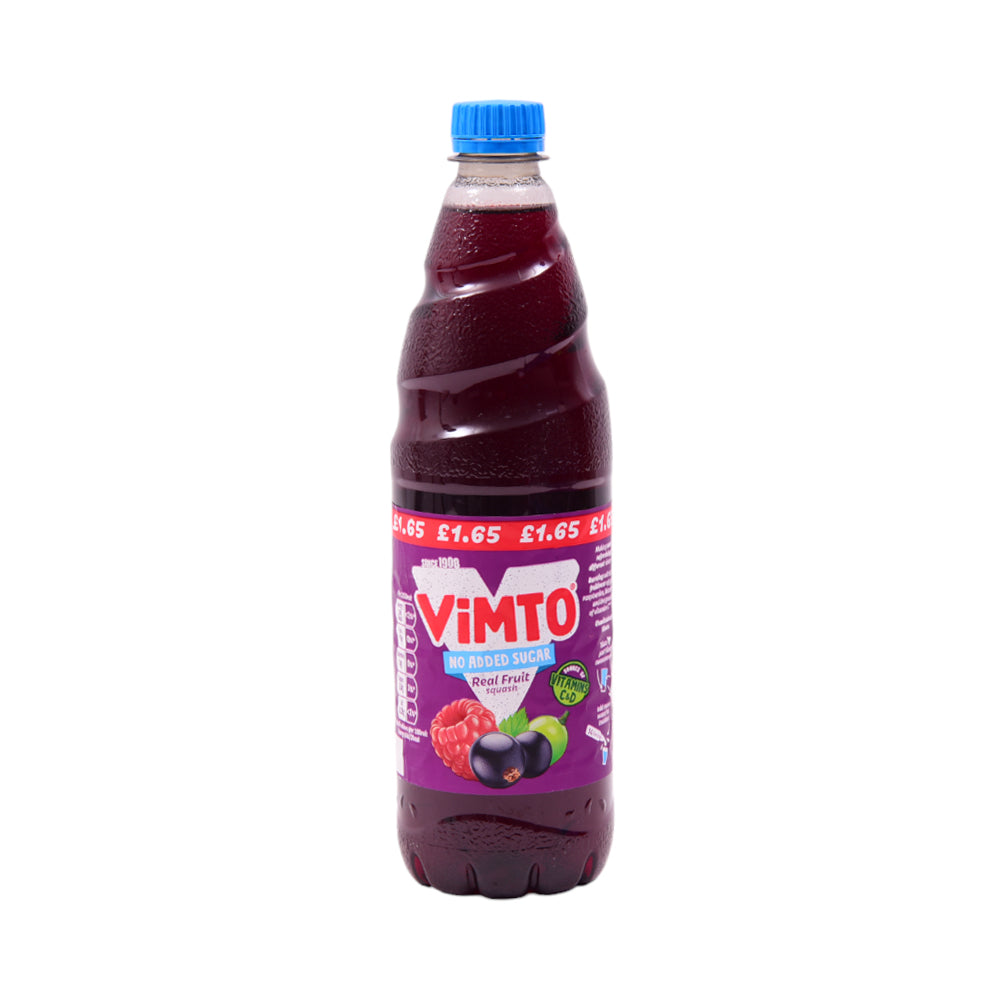VIMTO DRINK GRAPE BLACKCURRANT & RASPBERRY SUGAR FREE 725 ML
