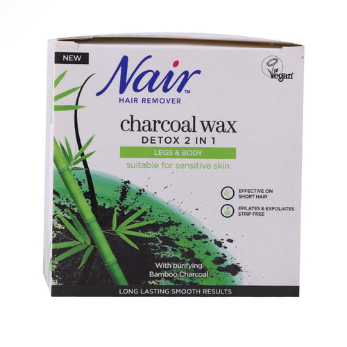 NAIR WAX CHARCOAL 2 IN 1 SENSITIVE SKIN 380 GM
