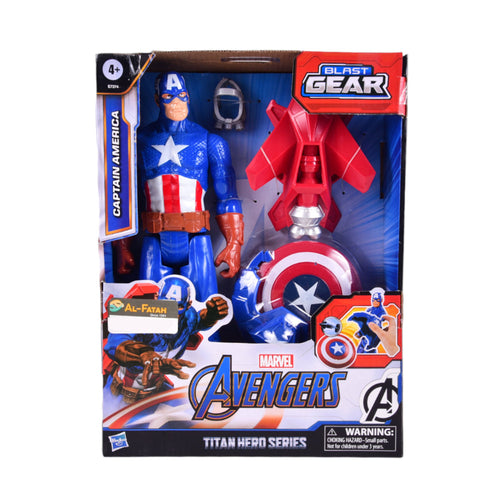 E7374 AVENGER CAPTIAN AMERICA FIGURE W ACC (4+ YEAR) H.B
