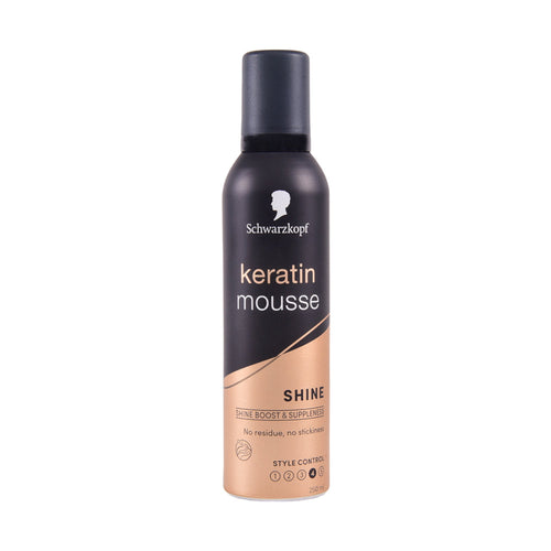 SCHWARZKOPF KERATIN HAIR SPRAY MOUSSE SHINE 250ML