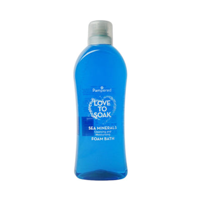 PAMPERED BATH FOAM SEA MINERALS CLEANING & MOISTURE 1LTR