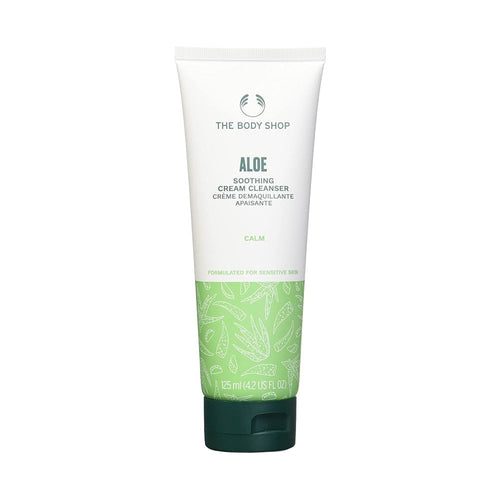 THE BODY SHOP ALOE CREAM CLEANSER TUBE NEW PACKING 125ML
