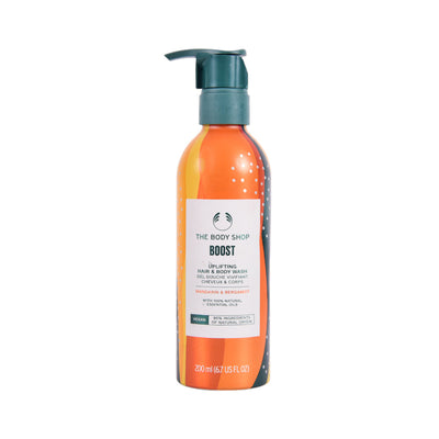 THE BODY SHOP BOOST HAIR & BODY WASH NEW 250ML