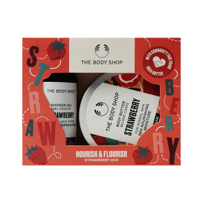 THE BODY SHOP NOURISH & FLOURISH STRAWBERY DUO