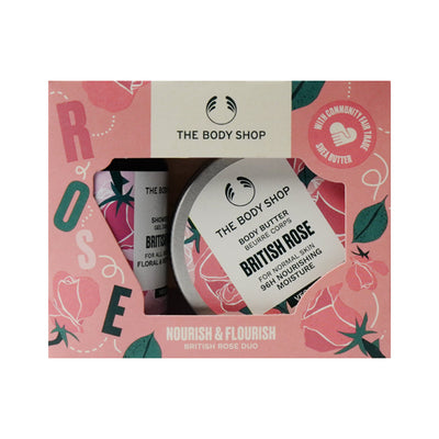 THE BODY SHOP NOURISH & FLOURISH BRITISH ROSE DUO