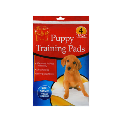 PRIDE & GROOM PUPPY TRAINING PADS 4PC 50X40 CM 1023
