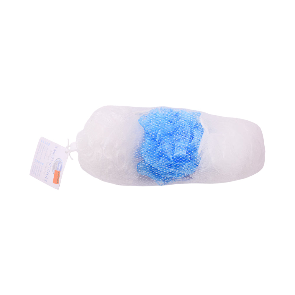 ATHENA BATH SPONGES MESH 3PC IN NET BAG 797673