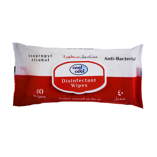 COOL AND COOL WIPES DISINFECTANT 40S