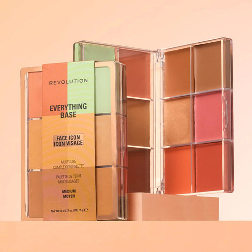 Makeup Revolution - Everything Base Face Icon Complexion Palette Medium