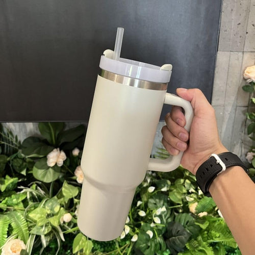Home.co - 1pc Stainless Steel Tumbler (40oz) - Cream