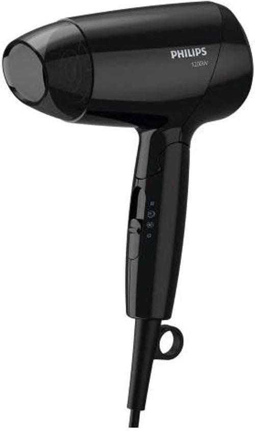 Philips Essential Care. Thermoprotect. Foldable. 1200w. Dc Motor. 3 Heat/speed Settings + Cool Shot. No Ions. Easy Storage Hook. Concentrator. 1.5m. 3 Pin, Bhc010/13. 2 Years Warranty