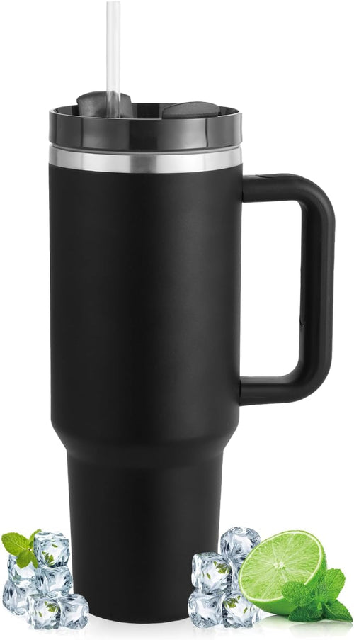 Home.co - 1pc Stainless Steel Tumbler (40 Oz) - Black