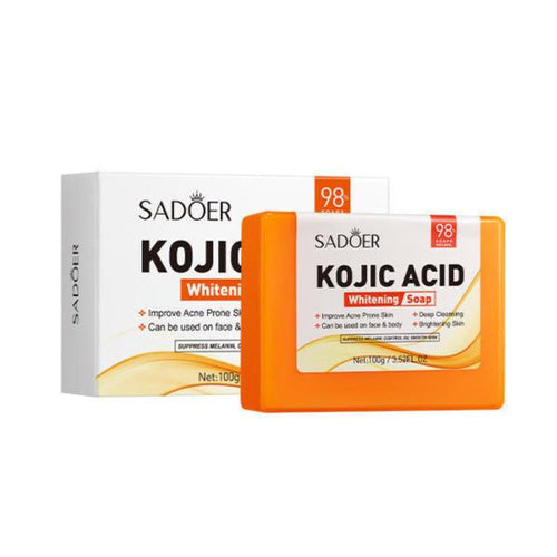 Sadoer Kojic Acid Skin Whitening Soap Lightening Bar 100g Facial Body Large Soap Sd72256