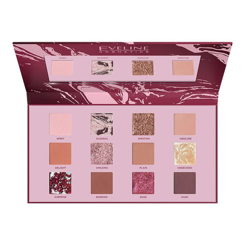 EVELINE EYE SHADOW PALETTE 12 COLORS SHOCKING NUDES
