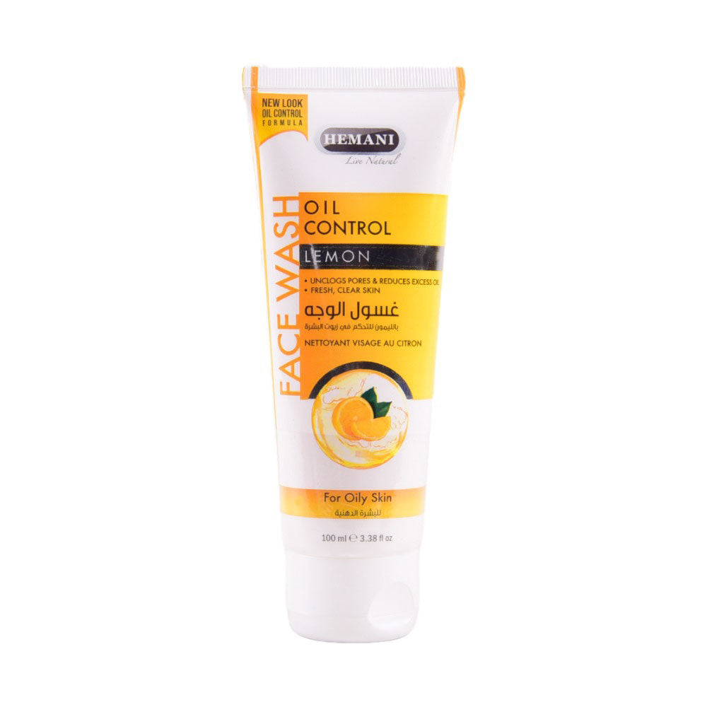 HEMANI OIL CONTROL WITH LEMON FACE WASH 100ML
