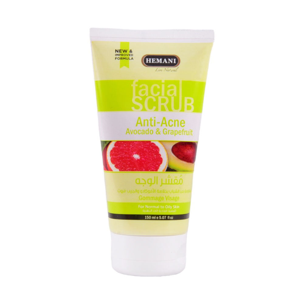 HEMANI ANTI ACNE AVOCADO & GRAPEFRUIT SCRUB 150ML