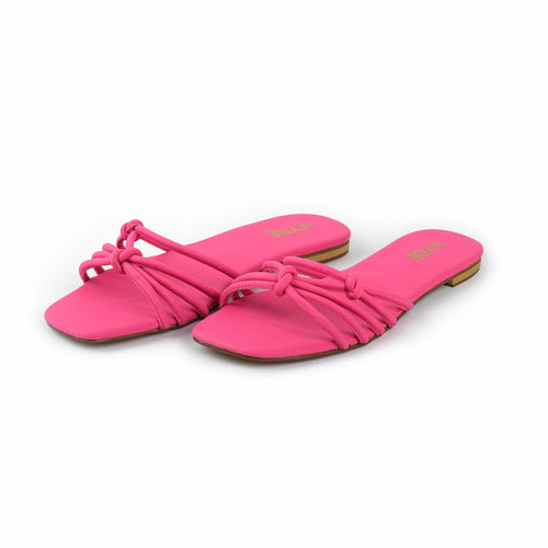 Vybe - Strappy Flats - Pink