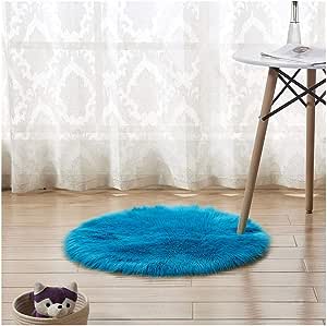 ORIENTAL FUR RUG ROUND 80X80