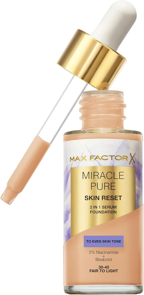 Max Factor - Miracle Pure Skin Reset Foundation 30-40 Fair To Light