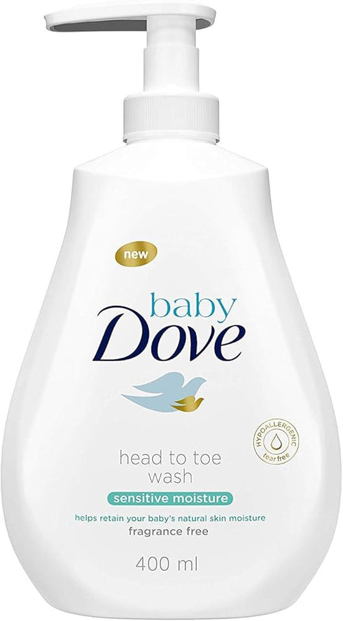 DOVE BABY WASH HEAD TO TOE SENSITIVE MOISTURE 400 ML