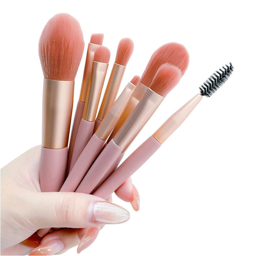 Miss Rose 8 Pcs Makeup Brush Set Random Colors