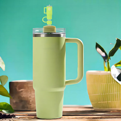 Home.co - 1pc Stainless Steel Tumbler (40oz) - Light Green