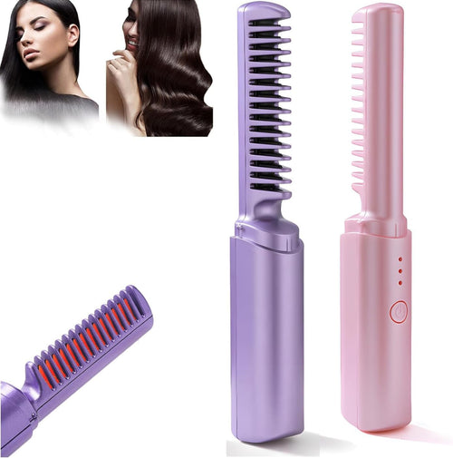 Home.co - Wireless Hair Straightening Comb - Random Color