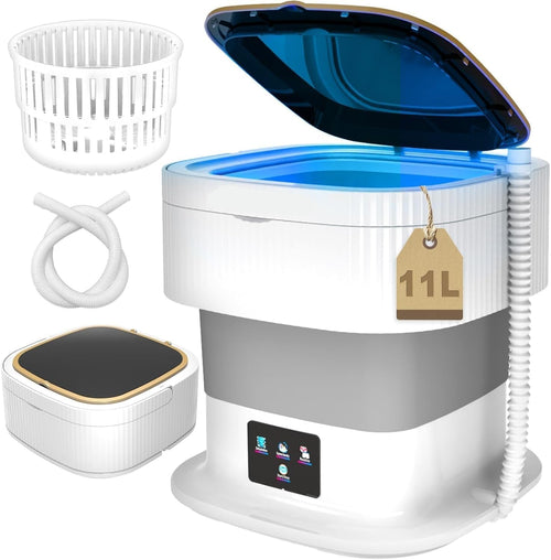 Home.co - Foldable Electric Washing Machine With Dryer (11 Litres)