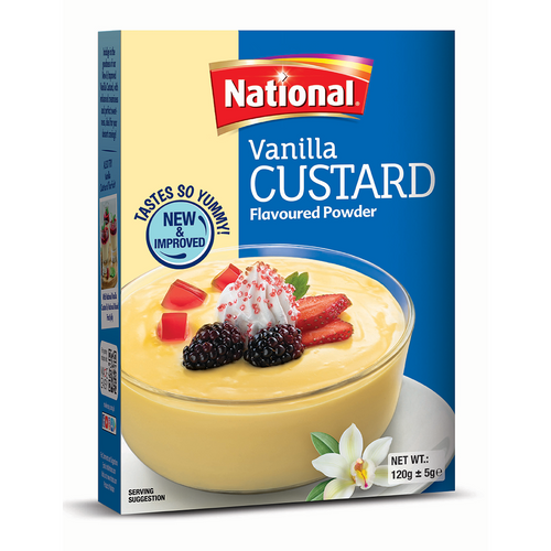 NATIONAL VANILLA CUSTARD POWDER 120 GM