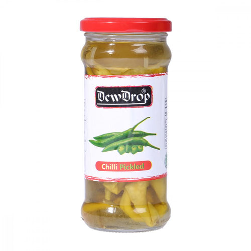 DEW DROP PICKLED GREEN CHILLI 370 GM