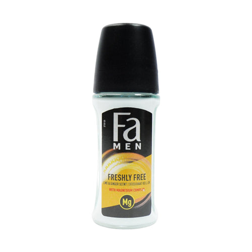 FA MEN ROLL ON FRESHLY FREE LIME & GINGER SCENT 50 ML