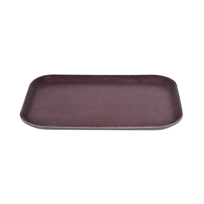 TRAY NON SLIP RECT BROWN C2013440