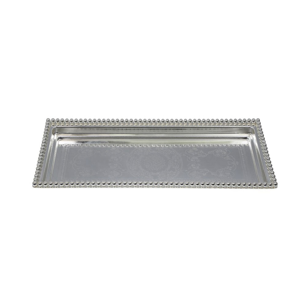 TRAY ZOLTEN RECT SILVER ZL2013757
