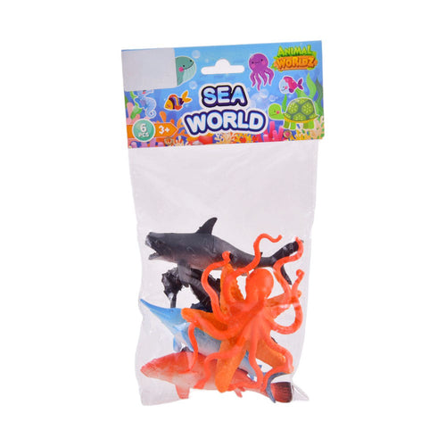 2007B POWER JOY ANIMAL WORLDZ SEA ANIMAL 6PC