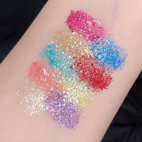 Miss Lara - 9 Color Eyeshadow Palette Glitter Diamond Eye Makeup Face Glitter Art Flash Sequins Eye Shadow Ms-163b-03