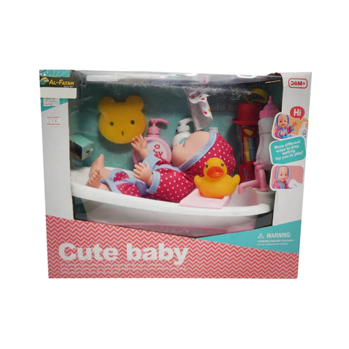 0912SW-3 CUTE BABY WITH BATH ACCES (3+ YEAR)