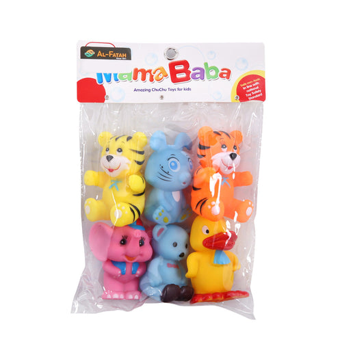 Al04 6 6Pcs Chuchu Animals Pvc