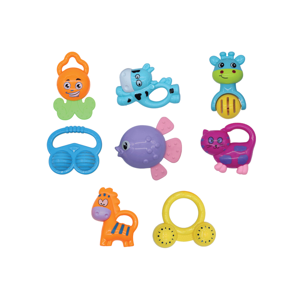 RA-01 MAMA BABA RATTLE SET 8PC (+0M) A.I